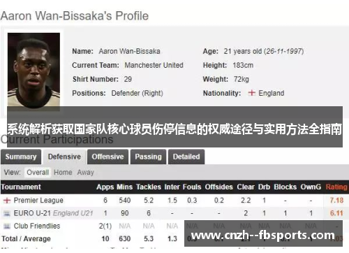 系统解析获取国家队核心球员伤停信息的权威途径与实用方法全指南